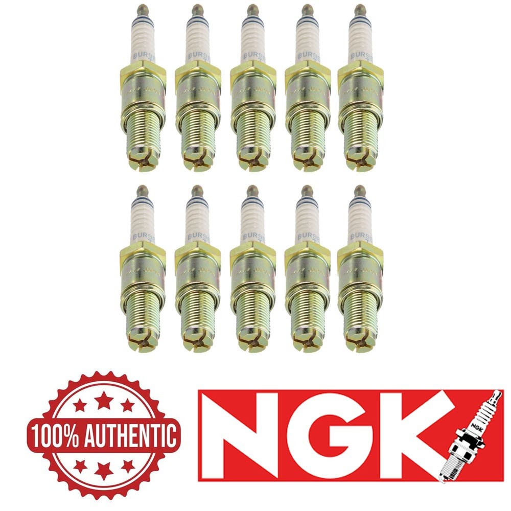 NGK Laser Platinum Set Of 10 Spark Plugs 5255 BUR9EQP for Mazda RX-7 84-95 1.3L