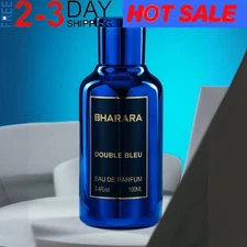 NEW USA SHIP-Bharara Double Bleu Eau De Parfum For Men 3.4 Oz/ 100 Ml🔥