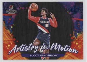 2023 Court Kings Artistry in Motion Amethyst /99 Scoot Henderson #27 Rookie RC
