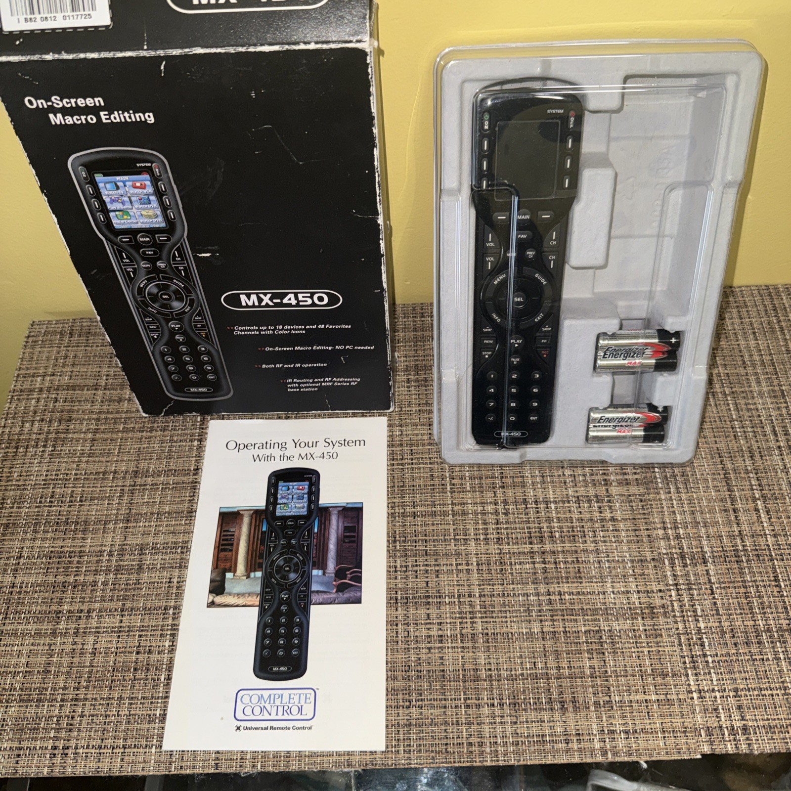 Complete Control Mx-450 Urc Custom Programmable W/ Box