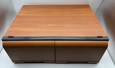 2-Drawer DVD Unit Brown/Black Preowned Storage for 30 DVDs