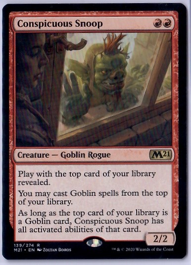Conspicuous Snoop #139 Core Set 2021 Non-Foil MTG Magic the Gathering