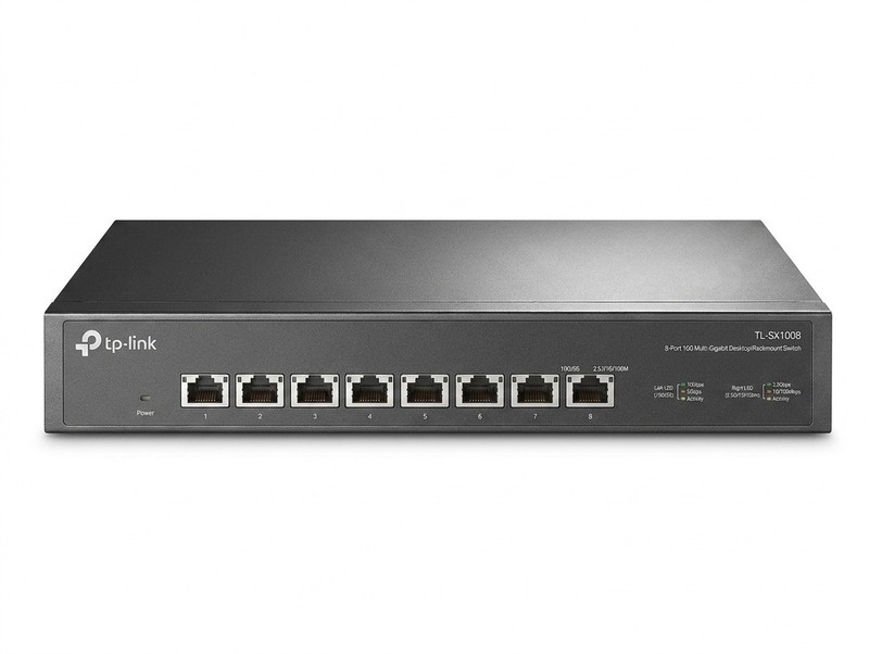TP-Link TL-SX1008 | 8 Port 10G/Multi-Gig Unmanaged Ethernet Switch