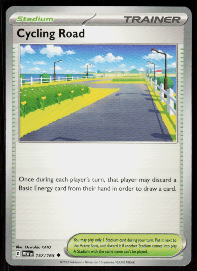 Cycling Road 157/165 Uncommon 151 Pokemon Near Mint