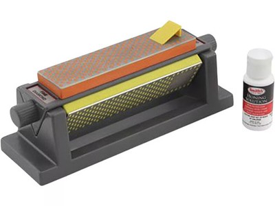 Smith's Diamond Tri-Hone Knife Sharpener 6'' Fine, Coarse and Arkansas Grit