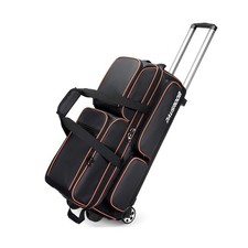 3 Ball Bowling Bags with Wheels, Bowling Bags 3 Ball Roller - 900D Oxford Wat...