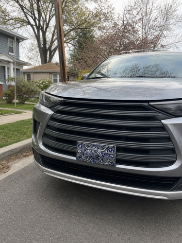 America's Team Bull Aluminum Car Tag Blue Silver Football Fan Metal Plate | Flat - Afbeelding 4 van 7
