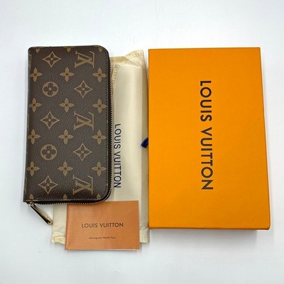 Louis Vuitton Monogram Zippy Zip Around Long Wallet Brown