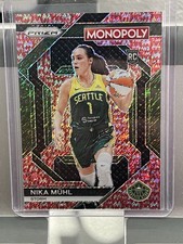 2024 WNBA Monopoly Nika Muhl Red Millionaire /100