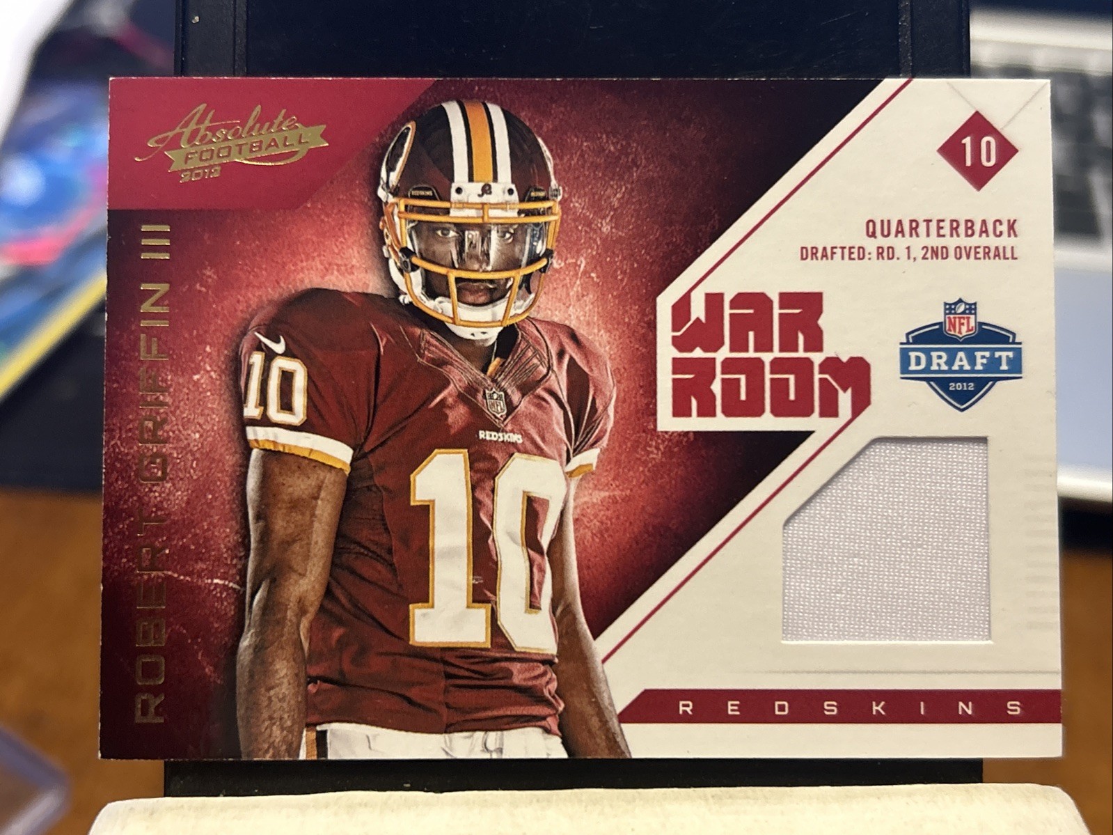 Robert Griffin III Panini Absolute War Room Materials #1 Base