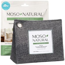 Moso Natural Air Purifying Bag 600g. Odor Eliminator for Kitchen Bedroom Pets