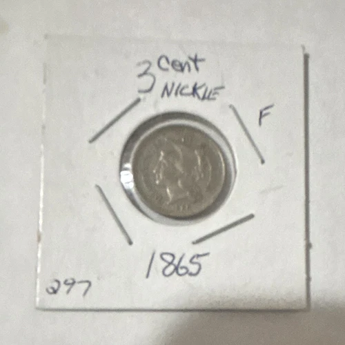 1865-P Three Cent Nickel — photo from another recent sale
