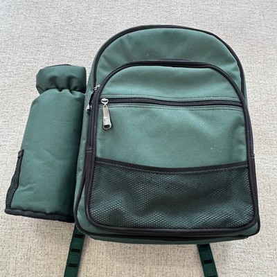 Picnic Time Backpack Green Insulated Cooler For Two Wine Cheese Linend