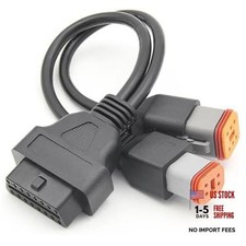 4 pin 6pin obd2 Motorcycle Cable Diagnostic Scanner Adapter 4Pin 6Pin 2 in 1