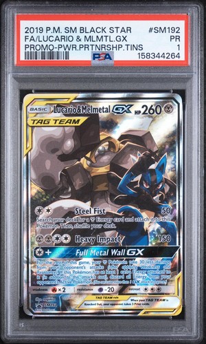 Lucario & Melmetal-GX graded PSA 1 for sale on eBay
