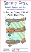 Starfighter Decals 1/72 1st PURSUIT GROUP USAAC Part 1 1922-1936