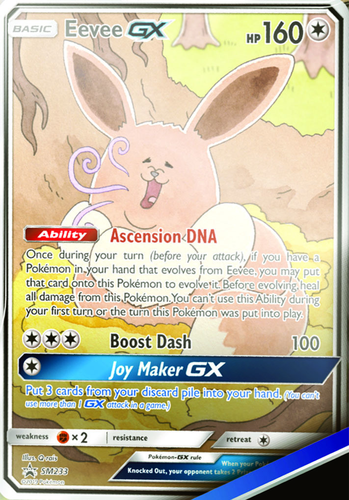 Eevee GX - SM233 - SM Black Star Promo - SM Promos NM Holo
