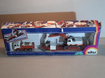 Siku 4111 / 4012 MAN Tieflader und Menck Bagger, OVP, unbespielt Vitrinenmodell