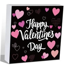 Valentines Day Table Decor Valentines Day Decorations Indoor Hearts Pink Black