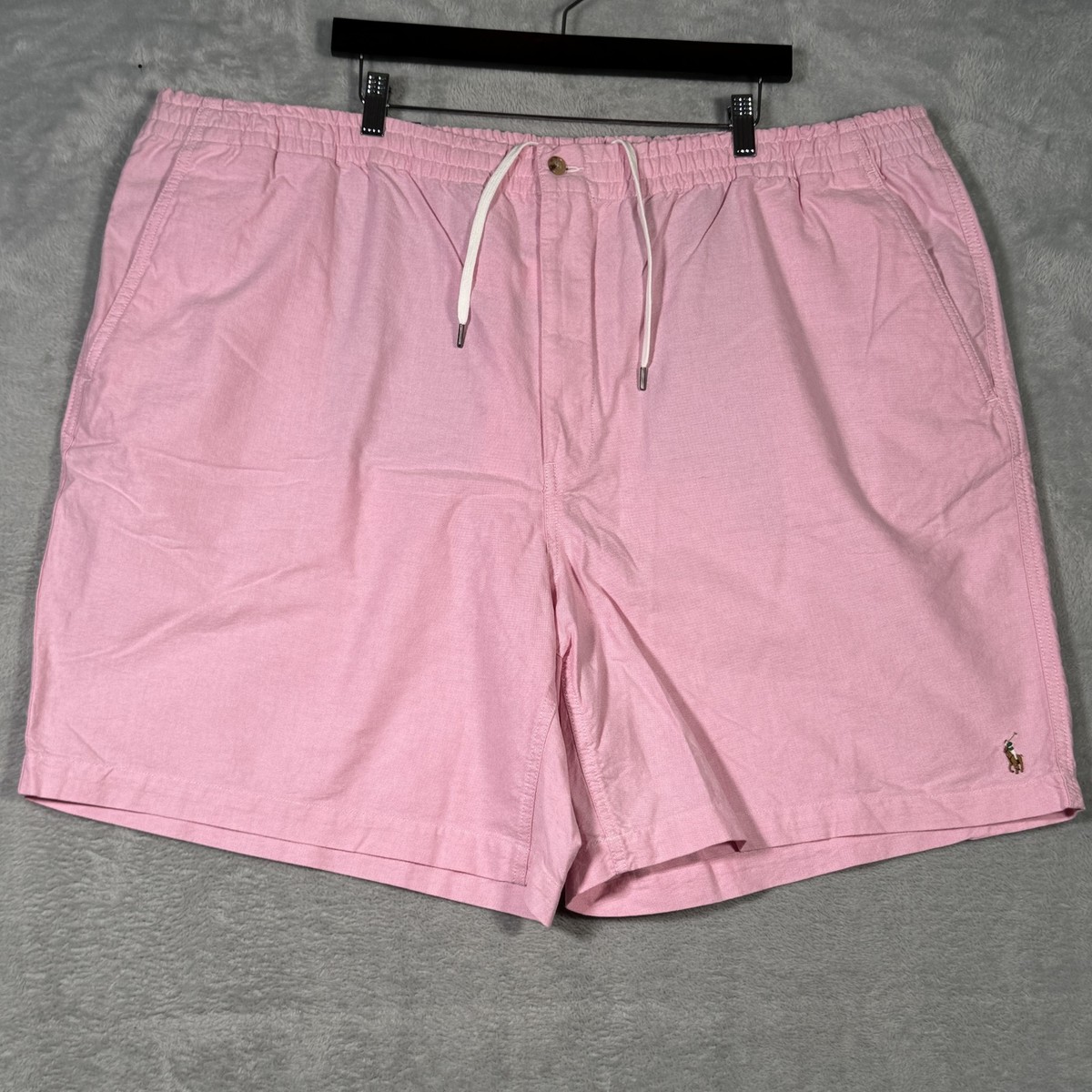 Polo Ralph Lauren Shorts Mens 4XB 4XL Big Pink Drawstring Elastic