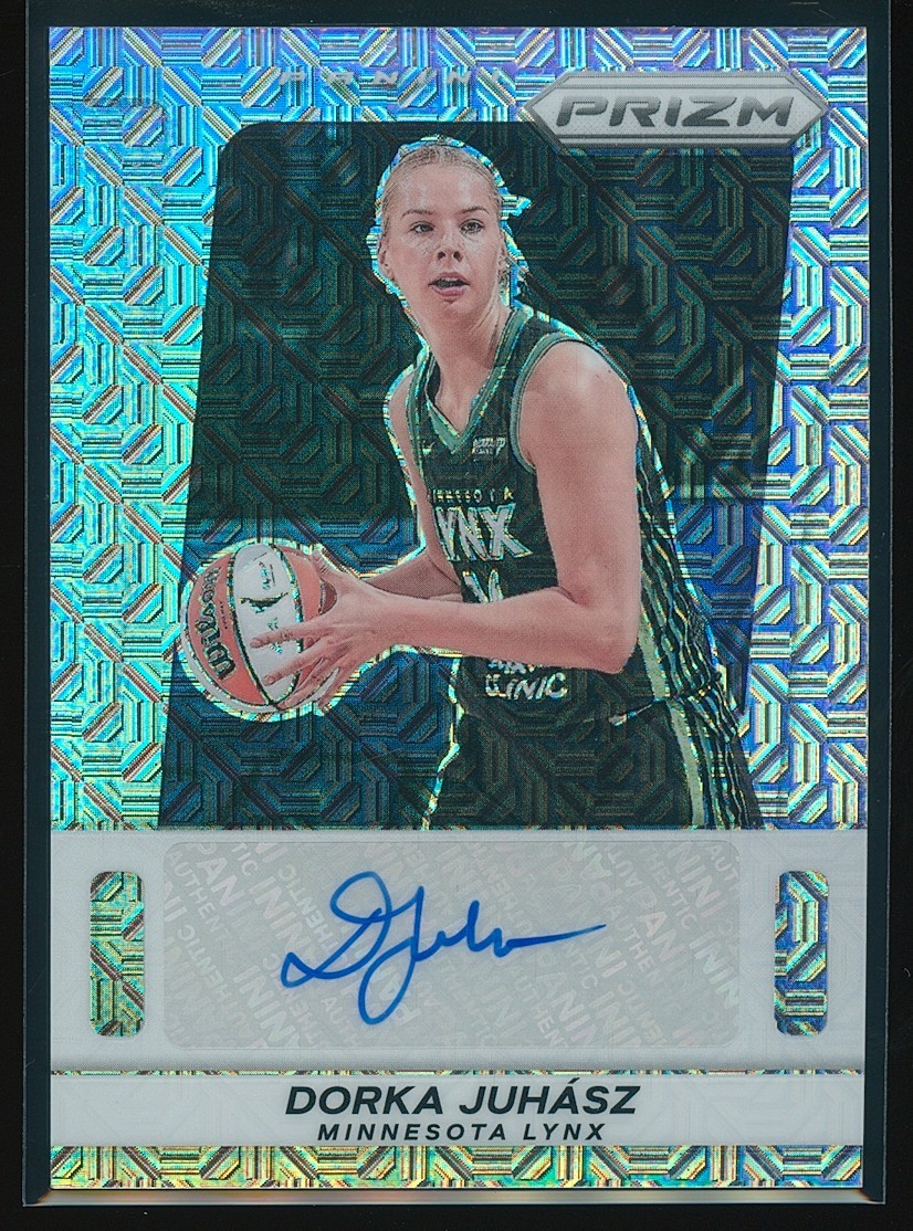 Dorka Juhasz 2025 Panini Prizm WNBA Throwback Signatures Mojo Auto 14/25 view 1