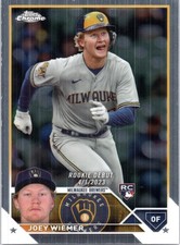 Joey Wiemer 2023 Topps Chrome Update Base Rookie Debut Card RC #USC87