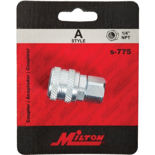 Milton Push-Type 1/4 In. FPT Coupler S-775 Milton S-775 030937007759 - Imagen 2 de 2