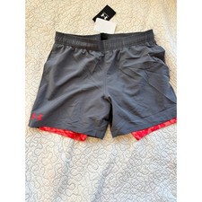 Under Armour Boys Gray Athletic Shorts Youth Size YXL 484