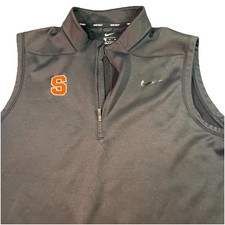 Nike Golf Men’s Syracuse Orange Vest Size XL Black Swoosh EUC