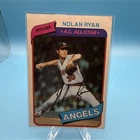 Topps 1980 Nolan Ryan Angels A.L. All-Star Autographed Baseball Card #580