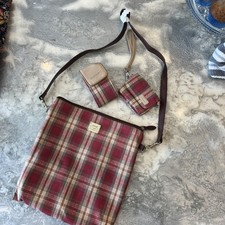 NWOT Longaberger Set 3 Crossbody Purse, Keychain Wallet And Holder.