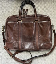 Coach Bleecker Slim 2-way Business Bag 70901 Brown Briefcase Men’s Document Case