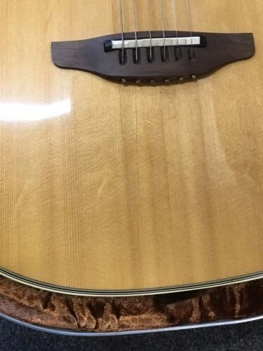 Ovation Folklore 1614 acoustic 12 fret guitar made in USA 1981 excellent w/ case - Picture 5 of 12