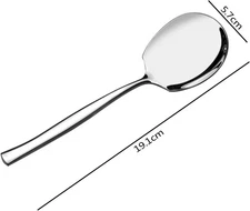 8 Pieces Stainless Steel Buffet Serving Spoon Large Tablespoons Silver Set