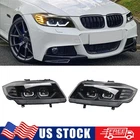 1 Pair LED Headlight Front Lamps Left + Right For BMW 3 Series E90 E91 2008-2012