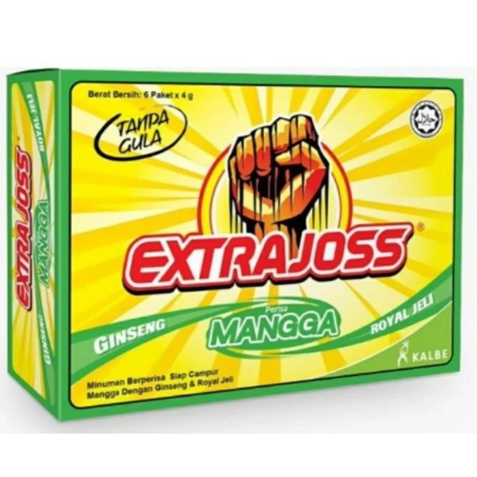 EXTRA JOSS 50 BOX (300 Sachets) Mango Flavour Sugar Free Energy Drink Powder - Image 4 of 4