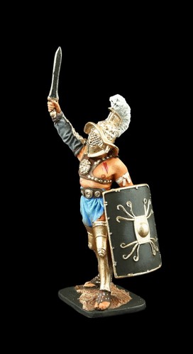 Soldado de hojalata coleccionable gladiador romano Murmillo - Imagen 7 de 7