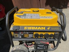 firman 8000 gas dual start remote start portable generator starts right up every