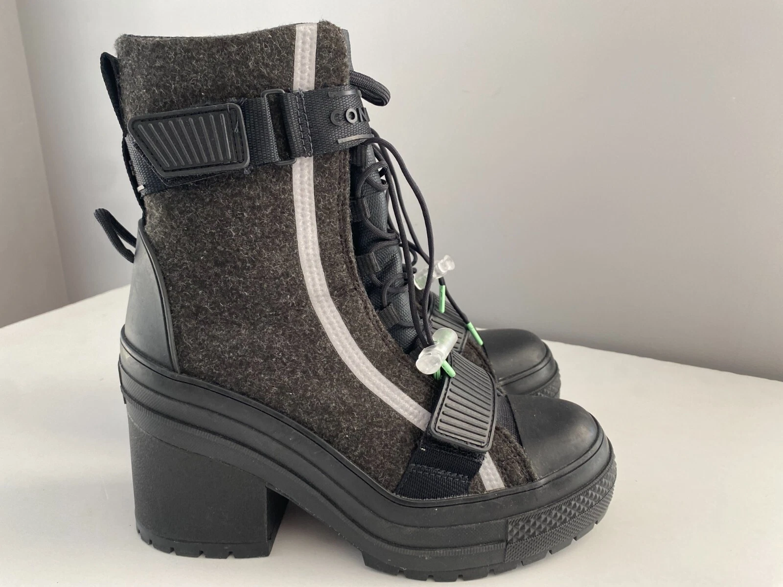 Stivali donna 6 5 Converse GR82 Chuck Taylor All Star Chunky 569634C nero grigio