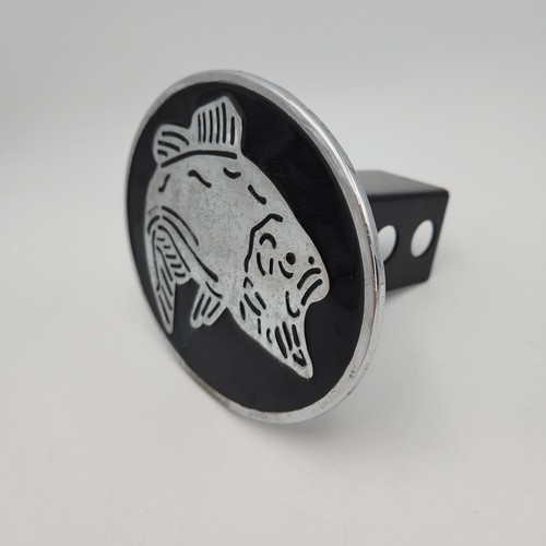 Hitch Buds Fish Design Metal Trailer Hitch Receiver Cover