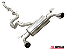 Ford Focus RS Mk2 Mongoose Full Turbo Back Stainless Exhaust System with Decat