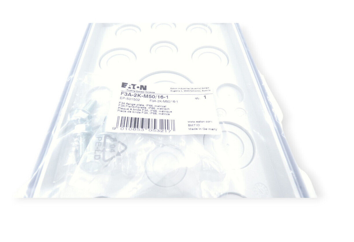Eaton F3A-2K-M50/16-1 Flanschplatte IP66 EP-501502