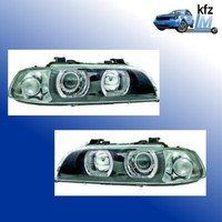 Satz Passend FüR Scheinwerfer BMW E39 Baujahr 95-00 Klarglas/Schwarz