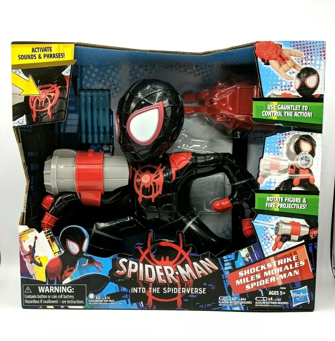 Spider Man Into the Spider Verse Shockstrike Miles Morales Spider