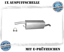 Endschalldämpfer für Ford Fusion 1.25, 1.4 16V Auspuff Endtopf Schelle