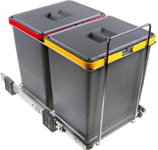 Elletipi Pattumiera Raccolta Differenziata Estraibile Bidoni 18+18 Lt PF01 34B2