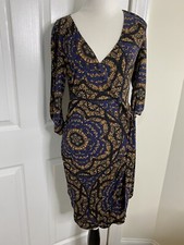 Women’s Anthropologie Vanessa Virginia Ruched Side Fitted Wrap Dress •XS *EUC
