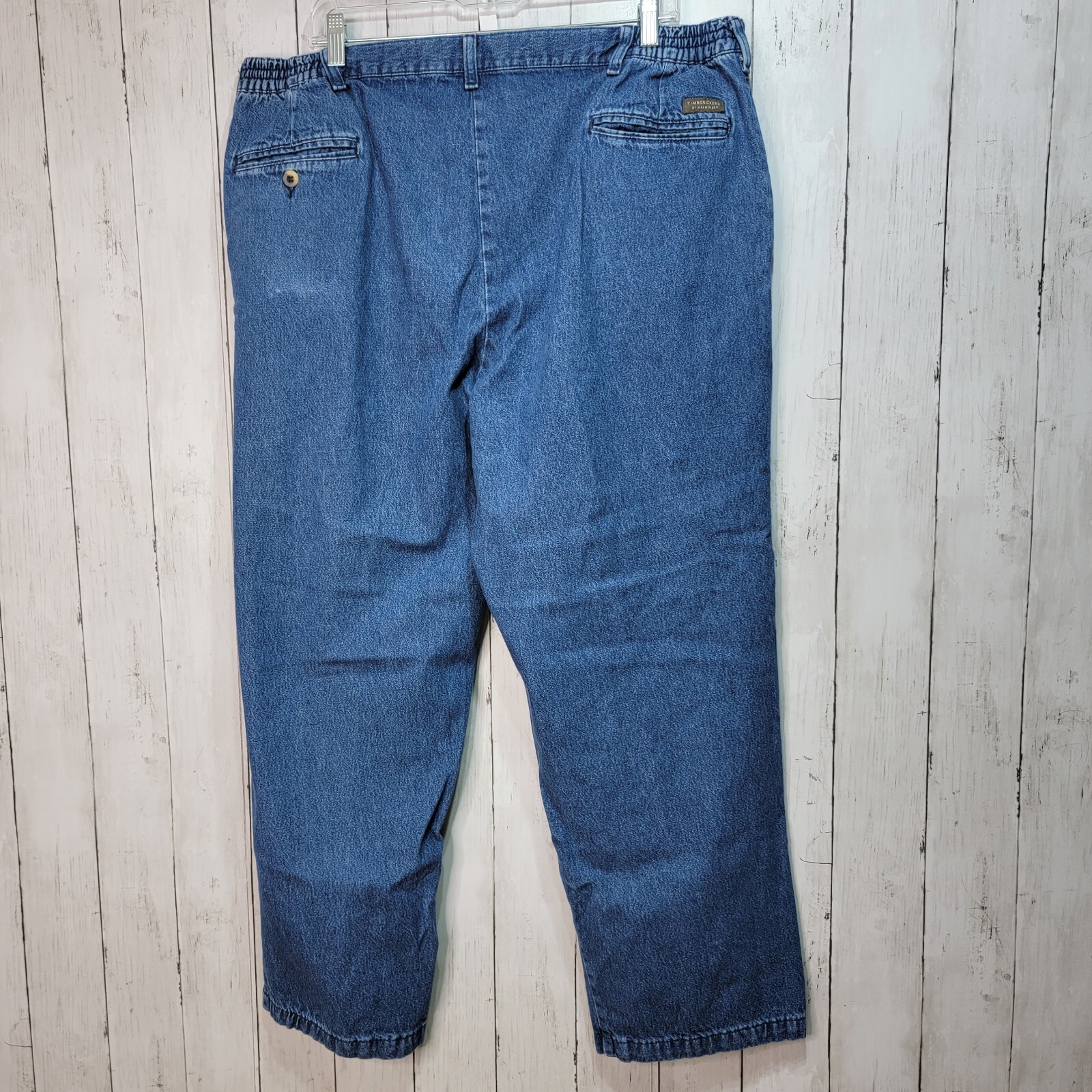 Timber Creek by Wrangler Men's Denim Pleated Blue Jeans Size 40X30 Pockets  | eBay