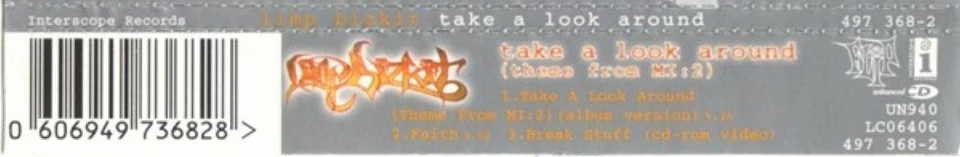 Limp Bizkit Take A Look Around (Theme From MI : 2) Maxi CD gebraucht - Bild 3 von 4