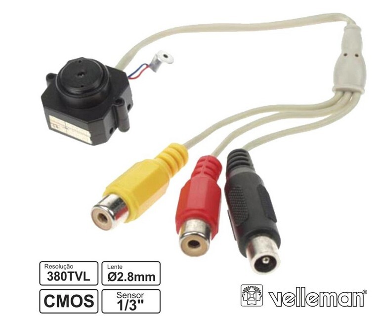 Mini caméra couleur avec audio CAMCOLMHA8 pour résoudre vos doutes de sécurité